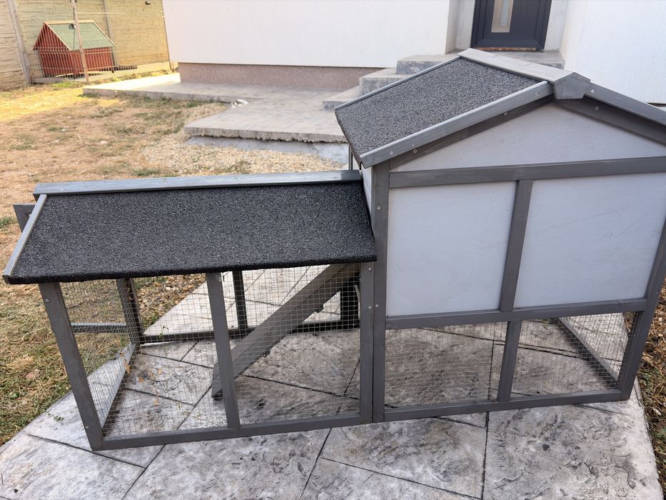 Țarc metalic pentru iepuri și animale mici