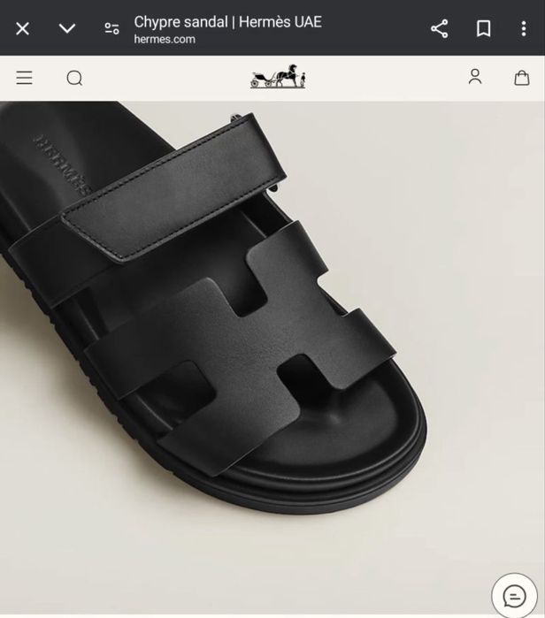 Шлепки Hermes новые Chypre