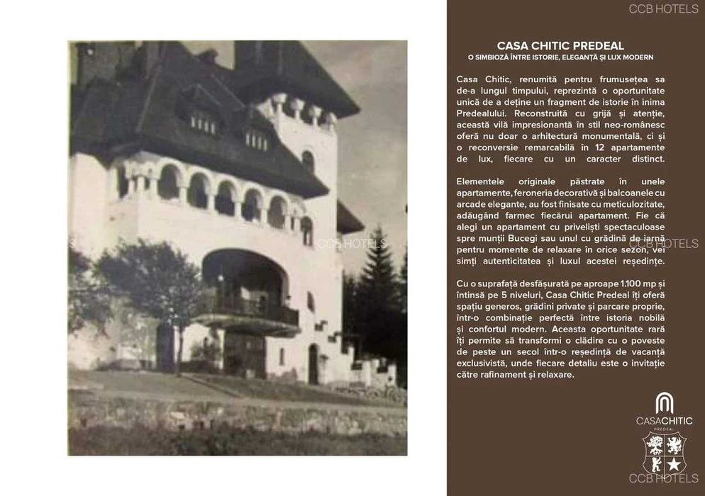 Apartament de vacanta- TVA 0% - Vila in stil Neo-Romanesc