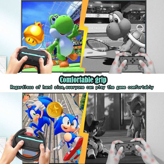 HEYSTOP Manete Joy-Con Switch 2 [Pachet 4],Volane Controler Nintendo