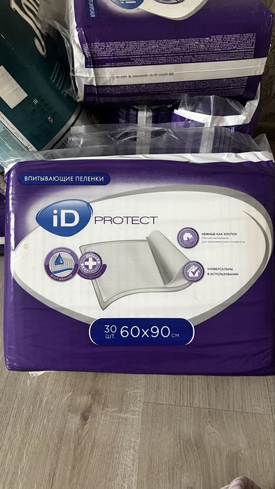 Пеленки однаразовые 90*60см фирмы ID PROTECT