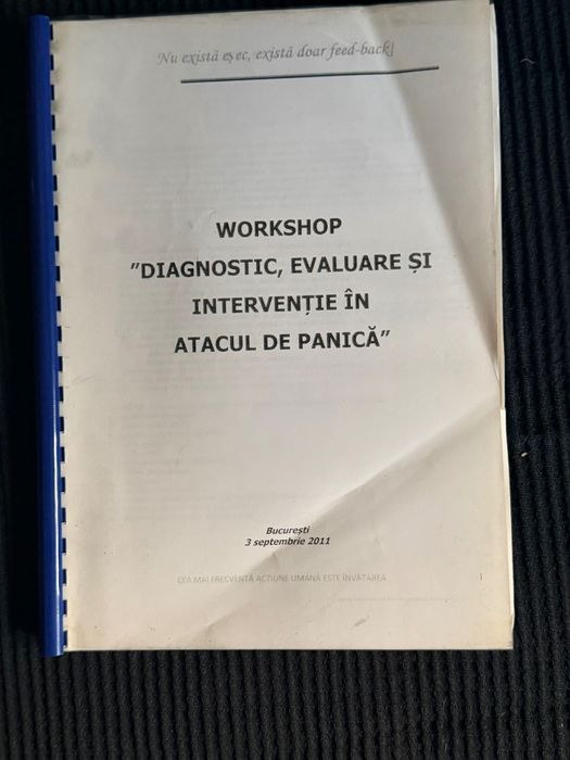 Pachet 5 cursuri de psihologie clinică printate și legate