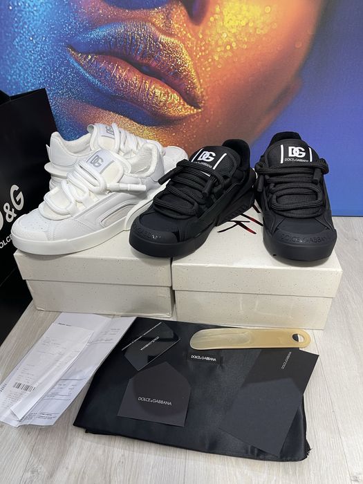 Adidasi Dolce Gabbana piele naturala 100% Full Box colectie noua