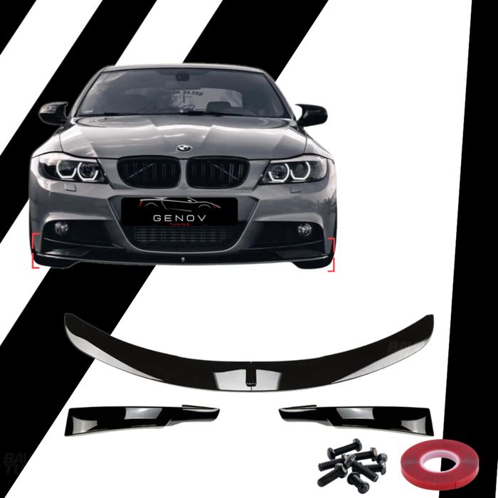 Преден Лип и Сплитери за BMW E90 E91 M-Tech Facelift