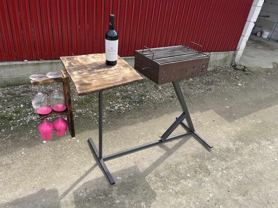 Gratar / cu tavita / plus suport metalic