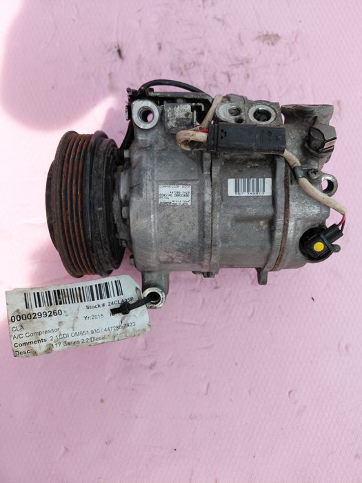 Compresor climă ac Mercedes CLA 2,1 2,2 CDI COD 447280-7423. 2015 650 LEI
