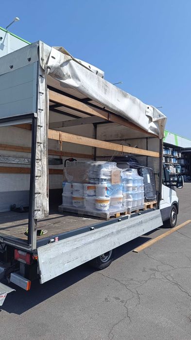 Транспортни услуги с бус с падащ борд до 3.5 т.