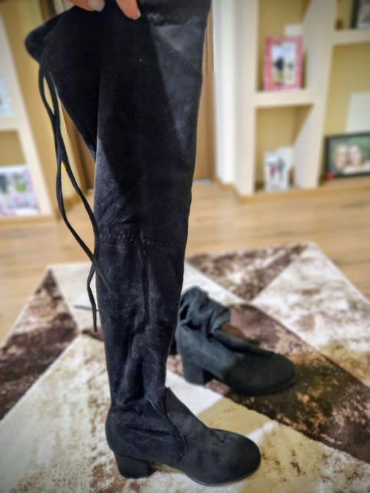 Cizme damă negre cu toc