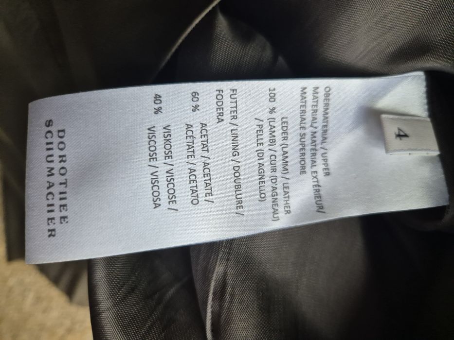 Зелена рокля естествена кожа