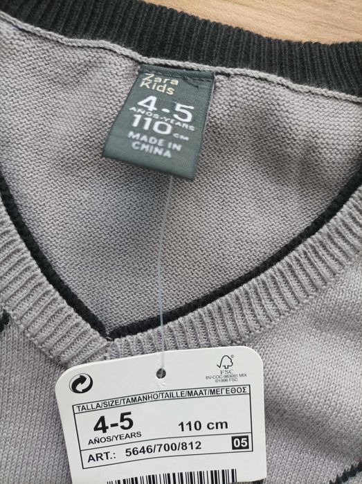 3бр Нови детски блузки 4-6год 110-116см