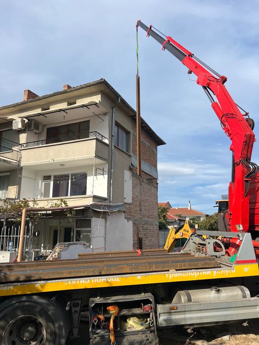 Транспортни услуги с камион с кран