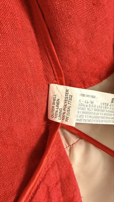 Sacou de vara din in - Zara