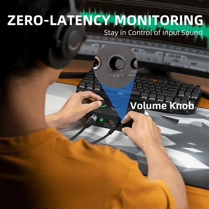 Fifine Ampli1 Professional HIFI звуковая карта для вокала и музыкантов