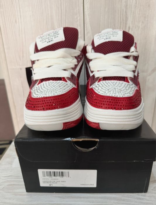 Amiri MA1 red glitter