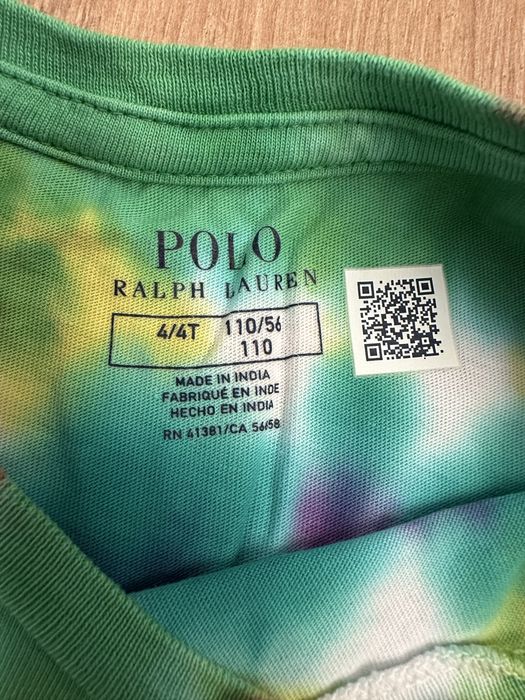 Tricou copii Polo Ralph Lauren tie-dye, mărimea 110 – original, ca nou