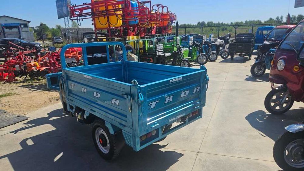 Triciclu electric cu  basculare hidraulica THOR Magnum 3 nou Agramix