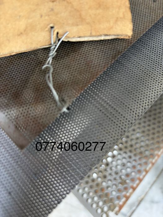 Tabla perforata inox aluminiu si otel