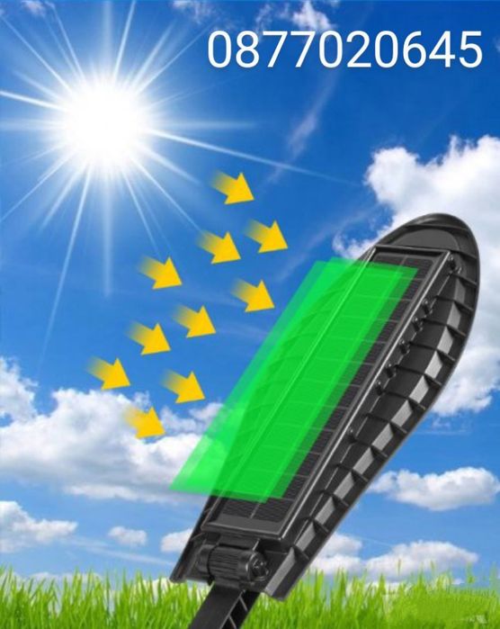 Водоустойчава соларна улична LED лампа 1600 W