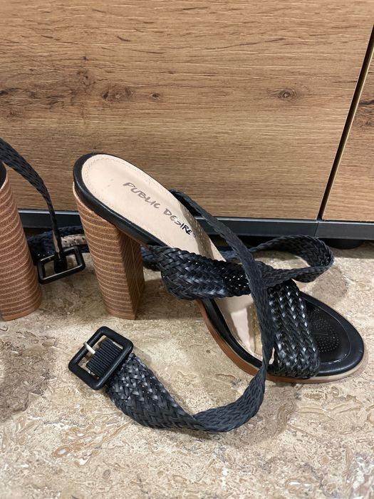 Черни високи токчета рм 37