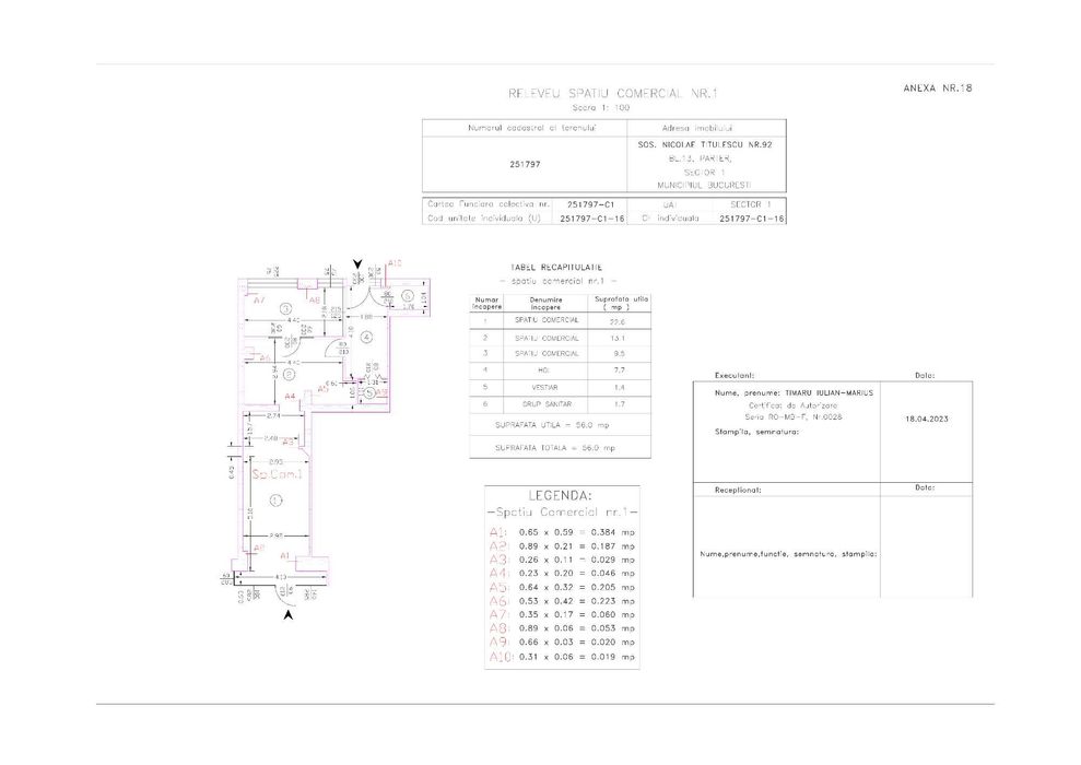 INCHIRIEZ Spațiu comercial stradal Titulescu | 60 mp | Vitrină 4,10 m | Metrou Basarab | 0% comision