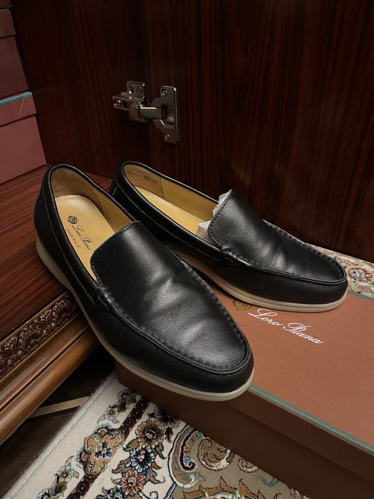 Натуральный кожа лоро пиана лоферь