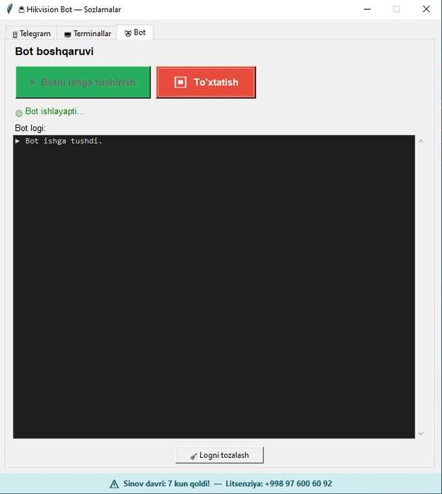 Face-ID Telegram-бот для Hikvision — учёт прихода/ухода сотрудников