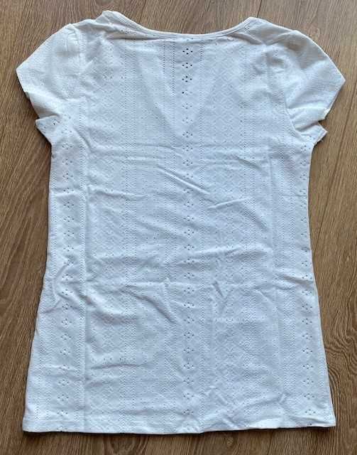 Bluză albă damă, broderie englezească, S, noua cu eticheta