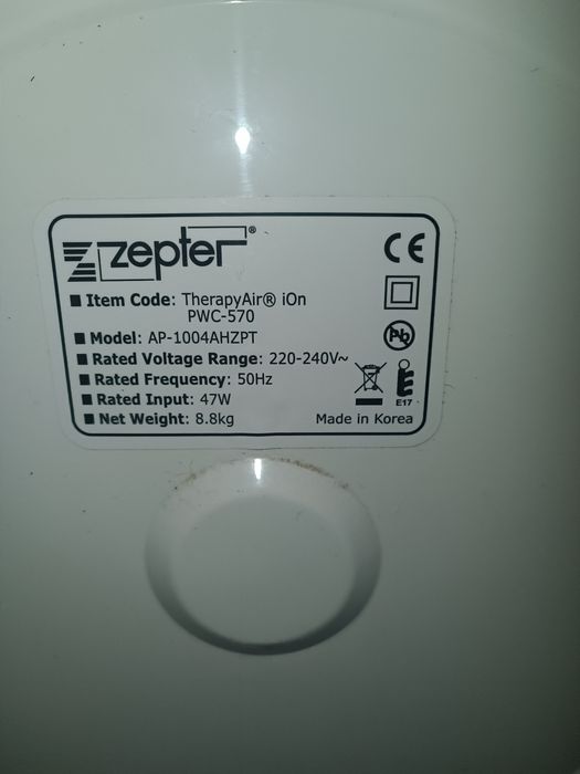ZEPTER PWC-570 Purificator de aer