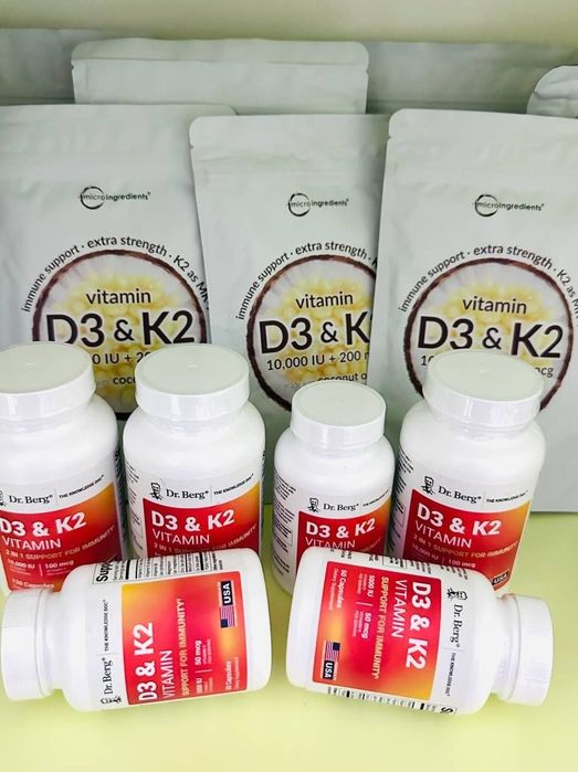 Vitamin d3 k2, Витамин д3 к2, 5000 doza 1000 doza, Dr Berg, vitamin d3