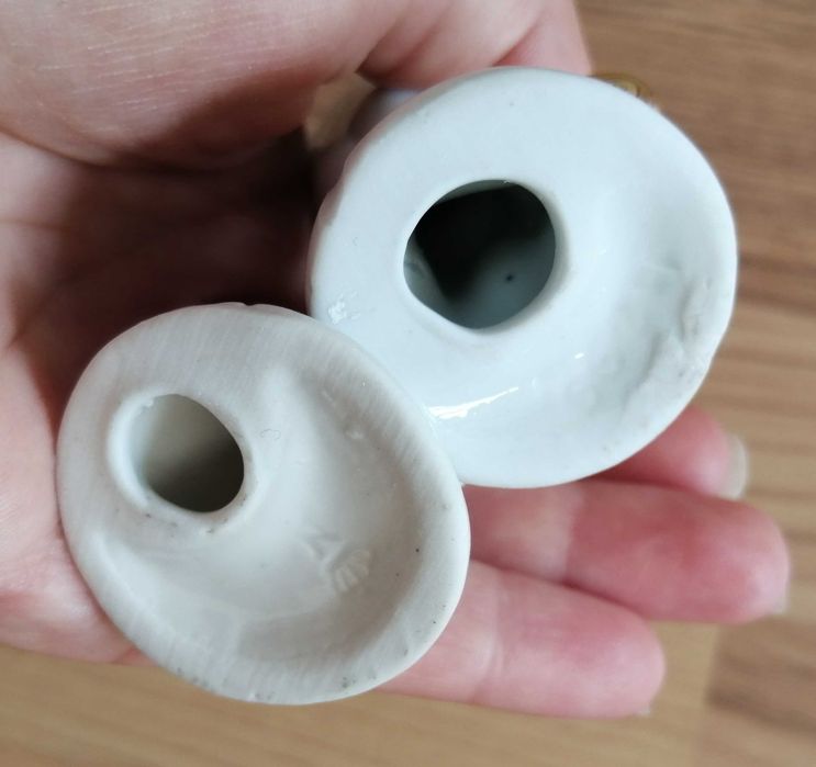 Doi ingerasi pereche ingeri bibelouri ceramica portelan bibelou