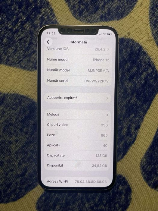 schimb Iphone 12 128 gb mov