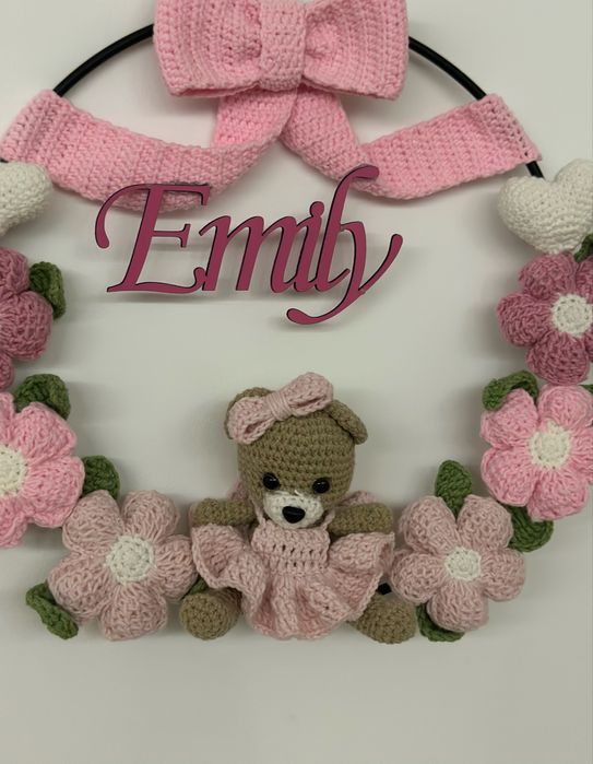 Ръчно изработена украса за врата или стена