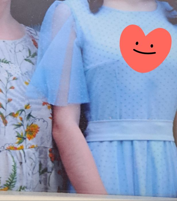 Продам платье голубое