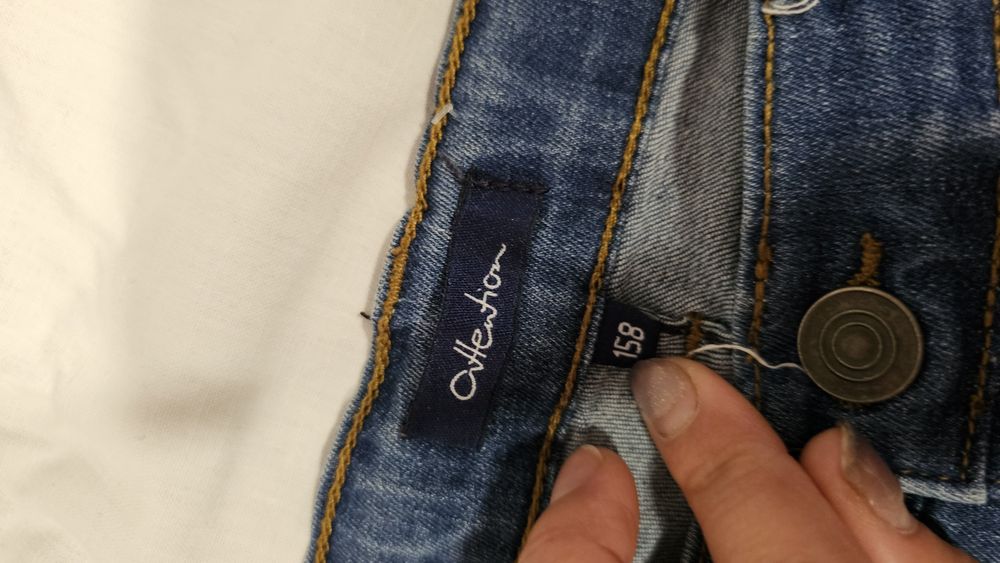 Set bluza gri și blugi 3/4 152-158