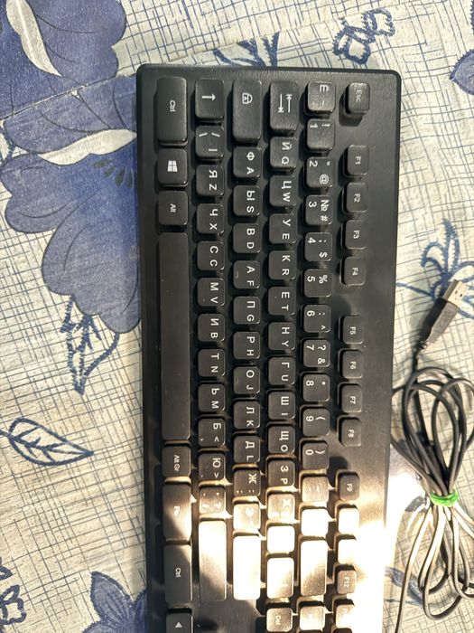 Klaviatura kuk podsvetkali kompyuter uchun USB kabellik