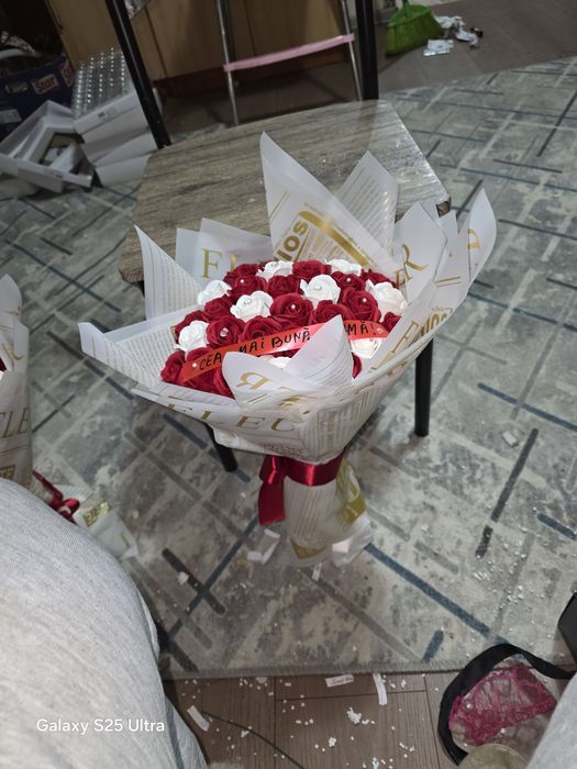 Buchet trandafiri din săpun