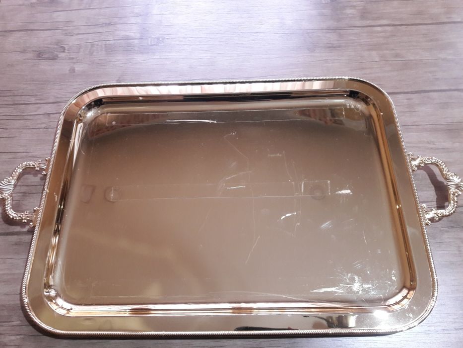 Поднос декоративный металлический Новый год подарки декор