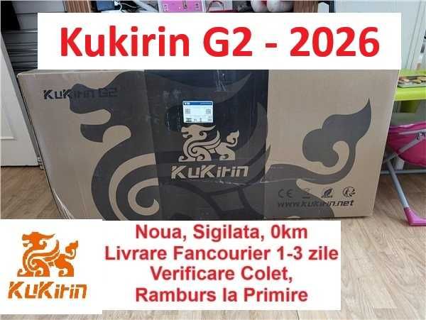 Sigilata NOUA ‼️Kukirin G2  ‼️2026‼️Motor 800W - 55km/h