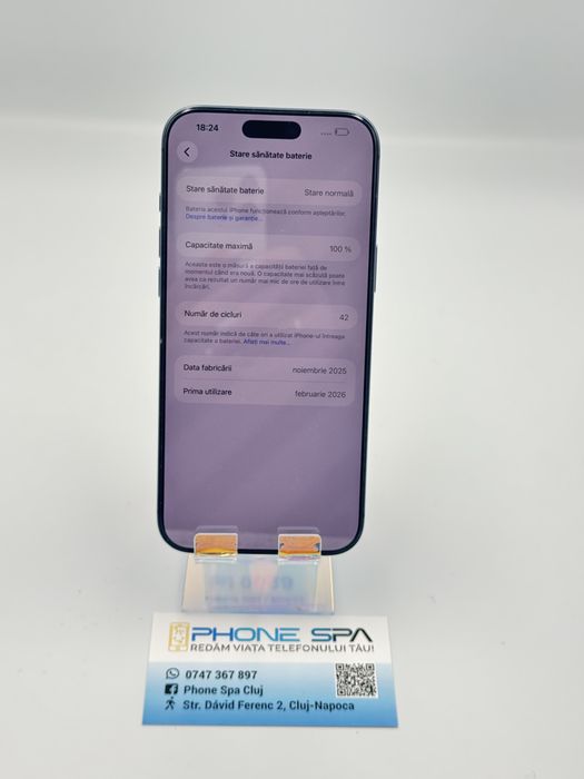 iPhone 17 Pro Max 256Gb 100%- Din magazin,cu garantie! RATE TBI !