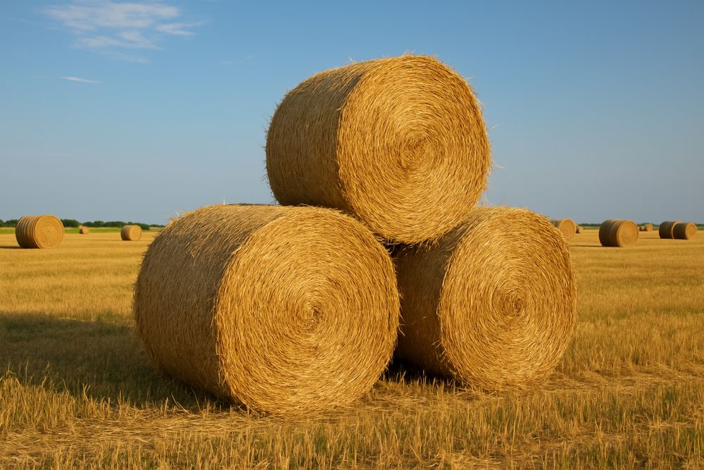 Рулонни бали: сено; просо; слама от ечемик