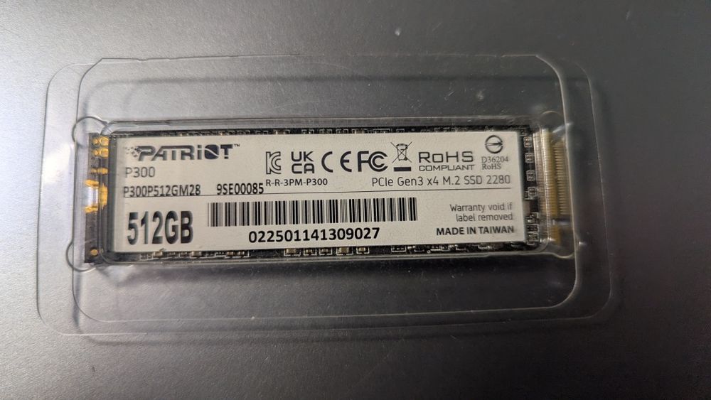 Nvme ssd 512gb ПОЧТИ НОВЫЙ