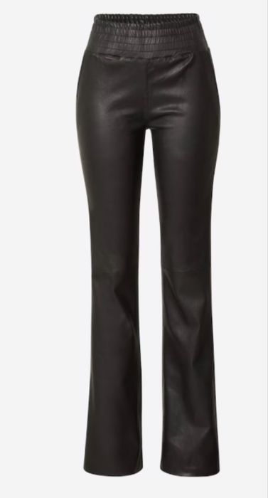 Кожен панталон ватиран