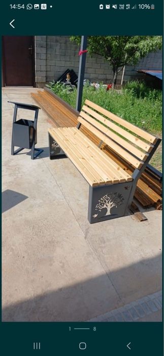 Скамейка урно бейсетка