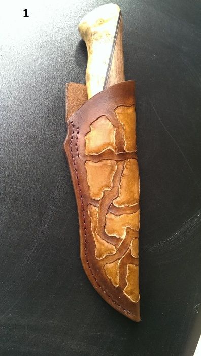 Кания за нож от естествена кожа