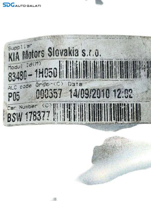 Macara Electrica CU Motoras Geam Dreapta Spate Kia Ceed 2006 - 2012 Cod 83480-1H050 [LR1598]