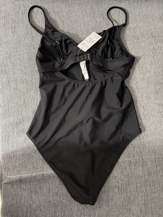 CUPSHE Costum de Baie Femei O Piesă Control Abdomen – Negru M