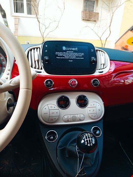 FIAT 500 Hybrid rosa