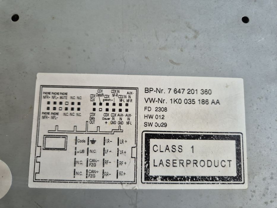 Radio CD VW Радио Касетофон