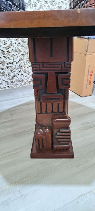 Дървена маса за шах