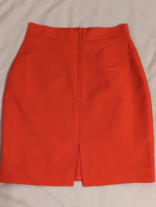 Fustă H&M roșu - portocaliu